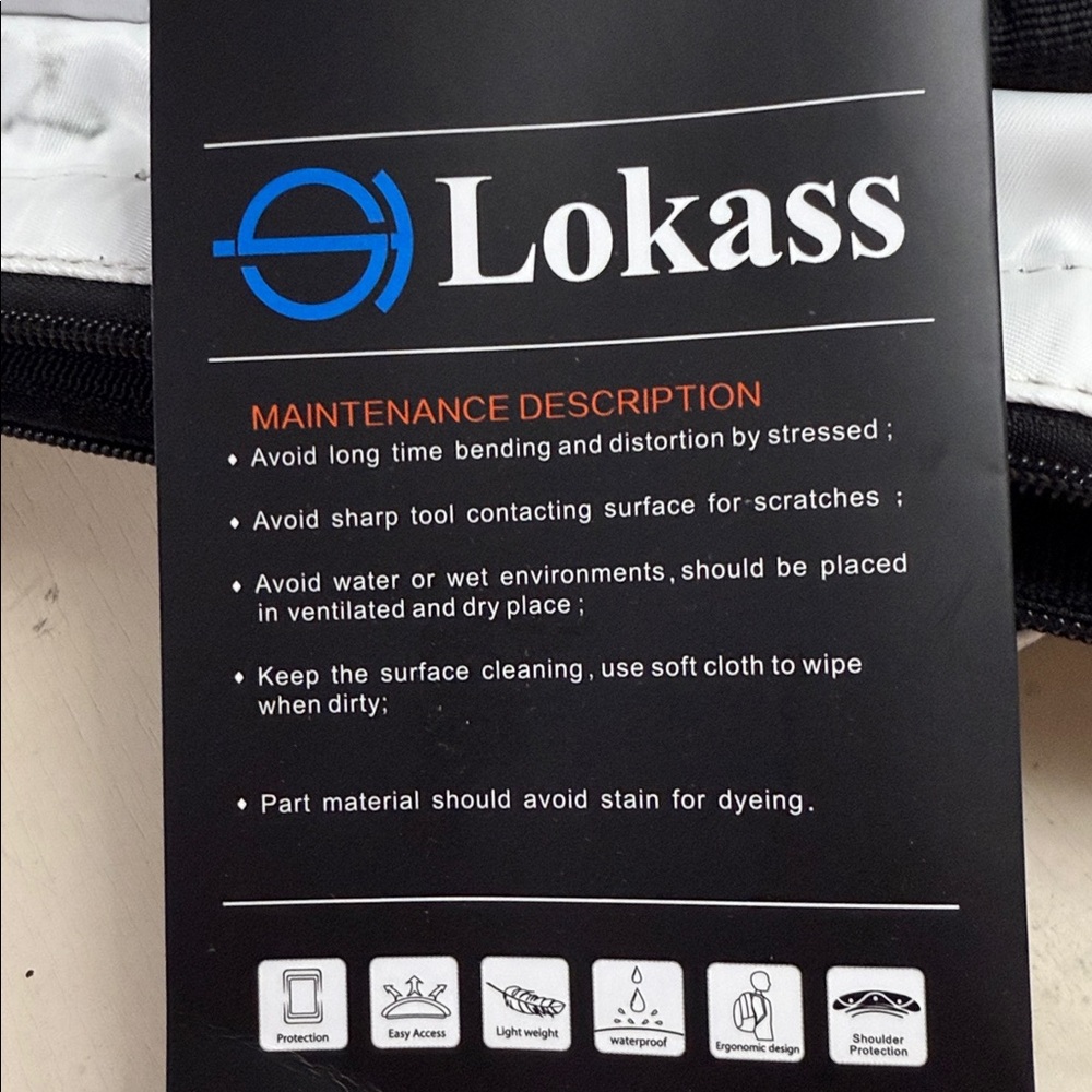 Lokass Marble Print Backpack - Picture 7 of 8